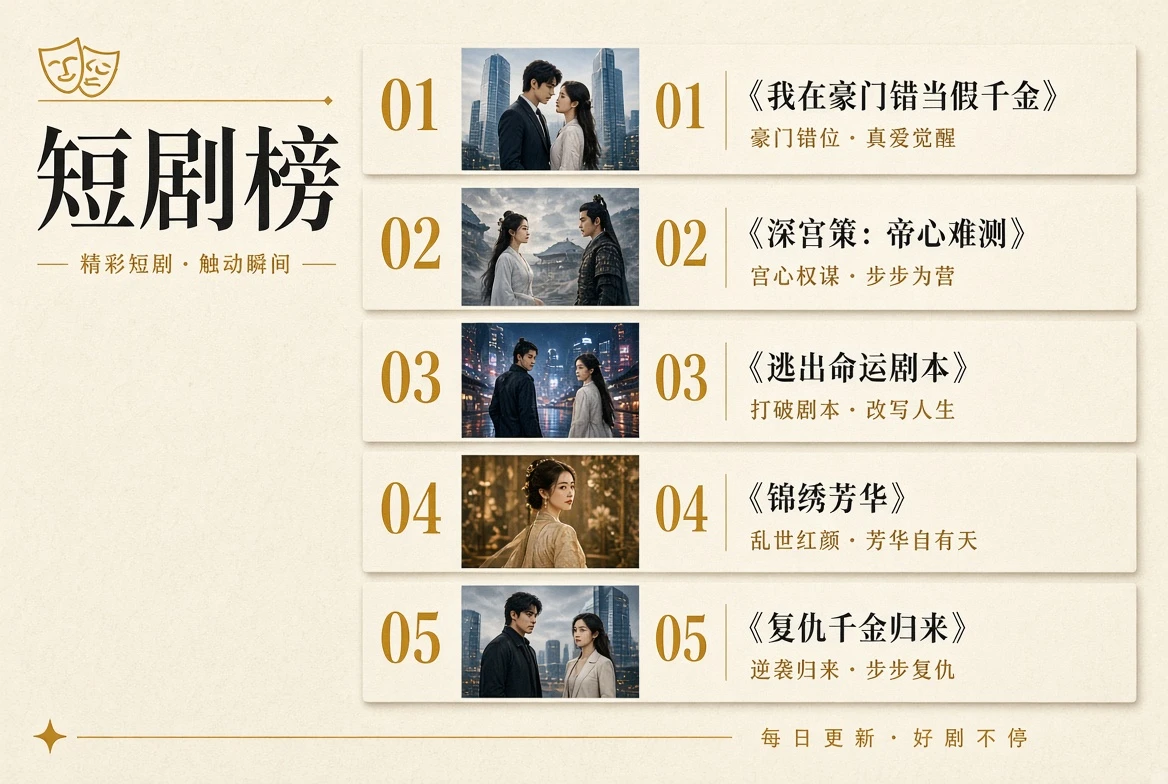 黄果AI短剧短剧榜